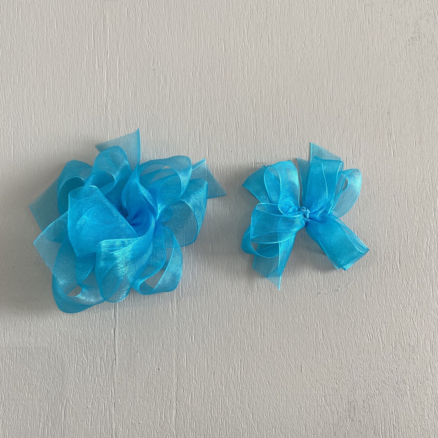 Sheer Bow, Small, Turquoise