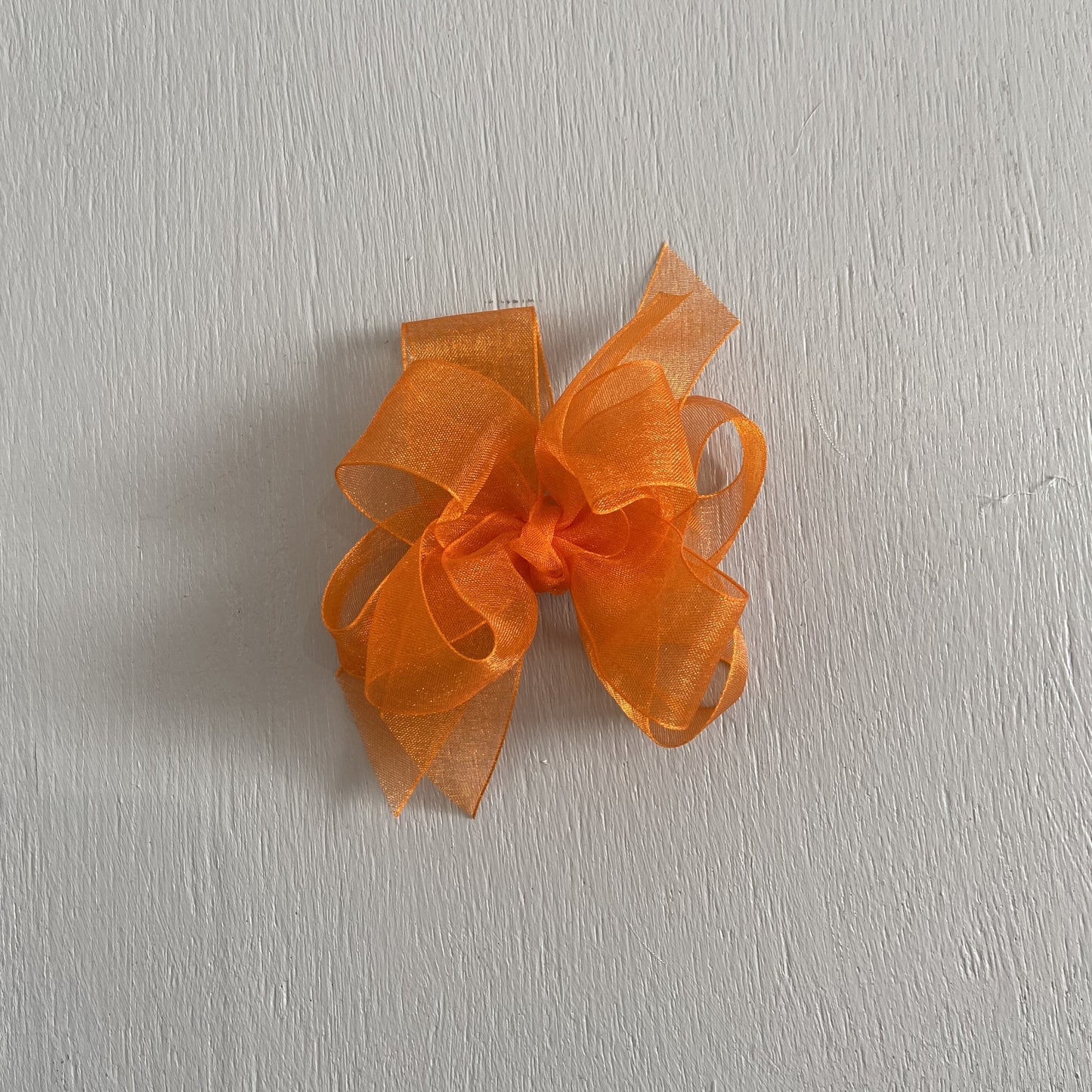 Sheer Bow, Small, Orange
