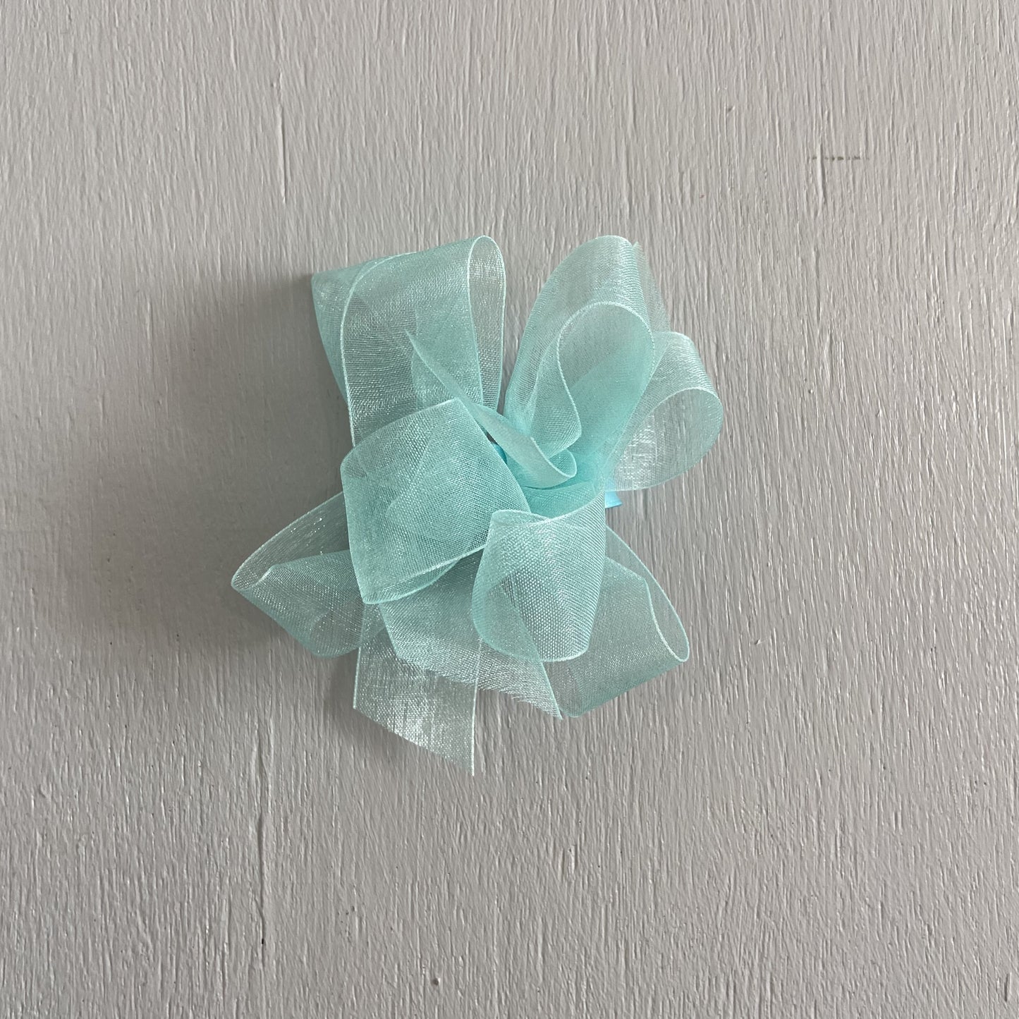 Sheer Bow, Small, Aqua
