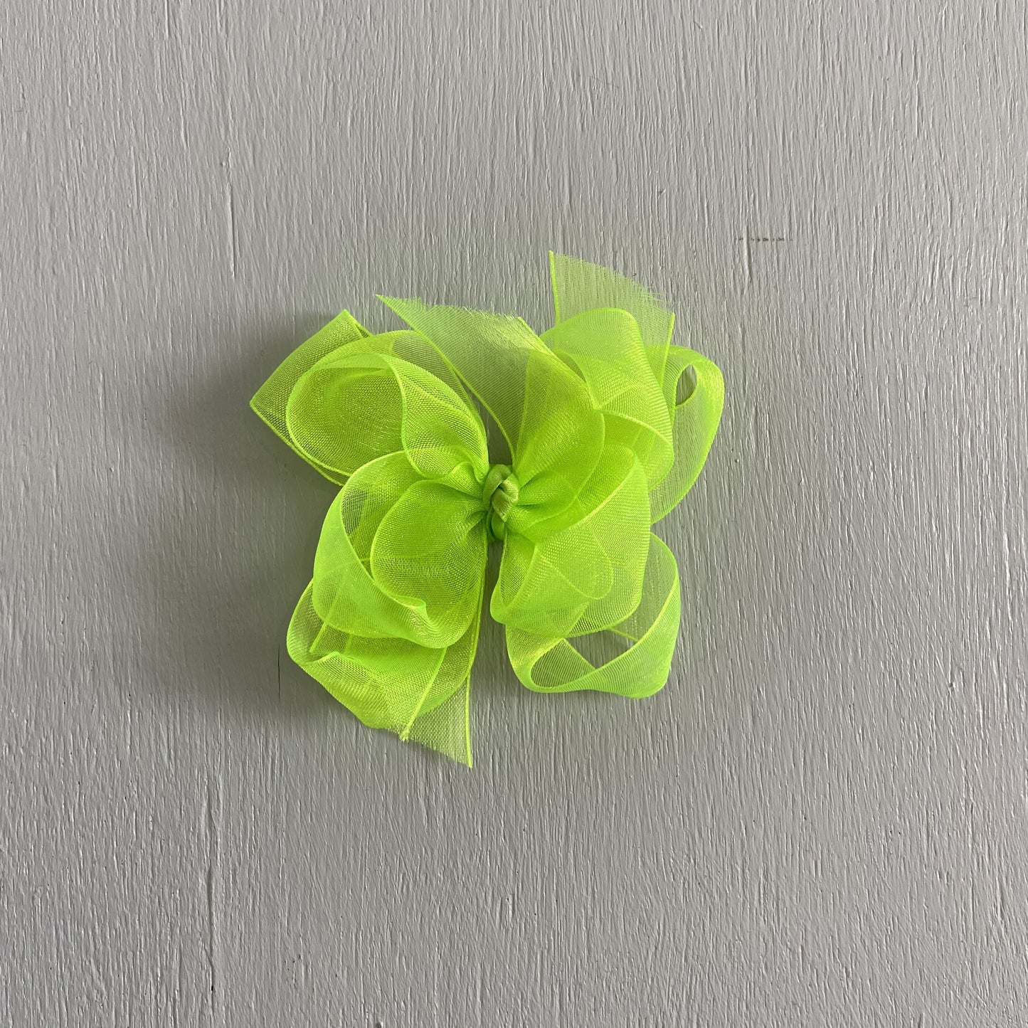 Sheer Bow, Small , Citrus
