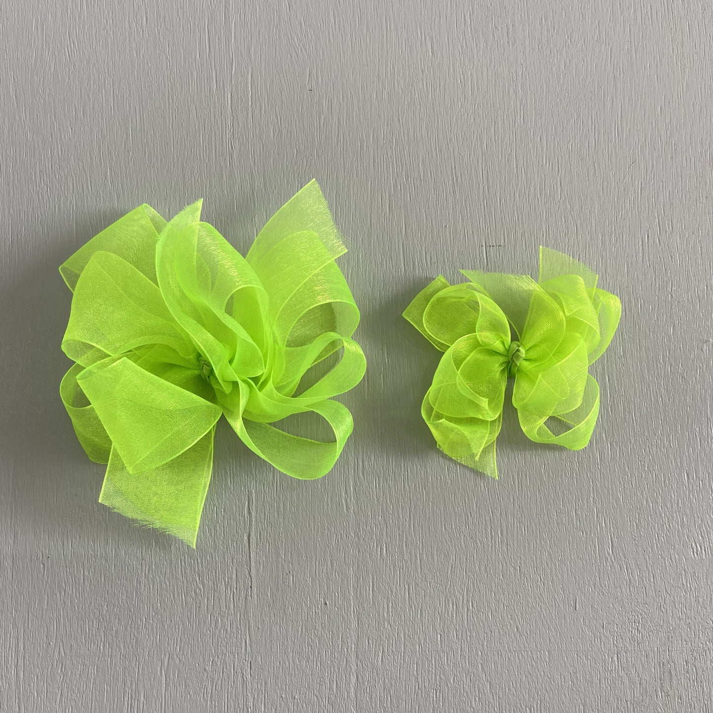 Sheer Bow, Small , Citrus