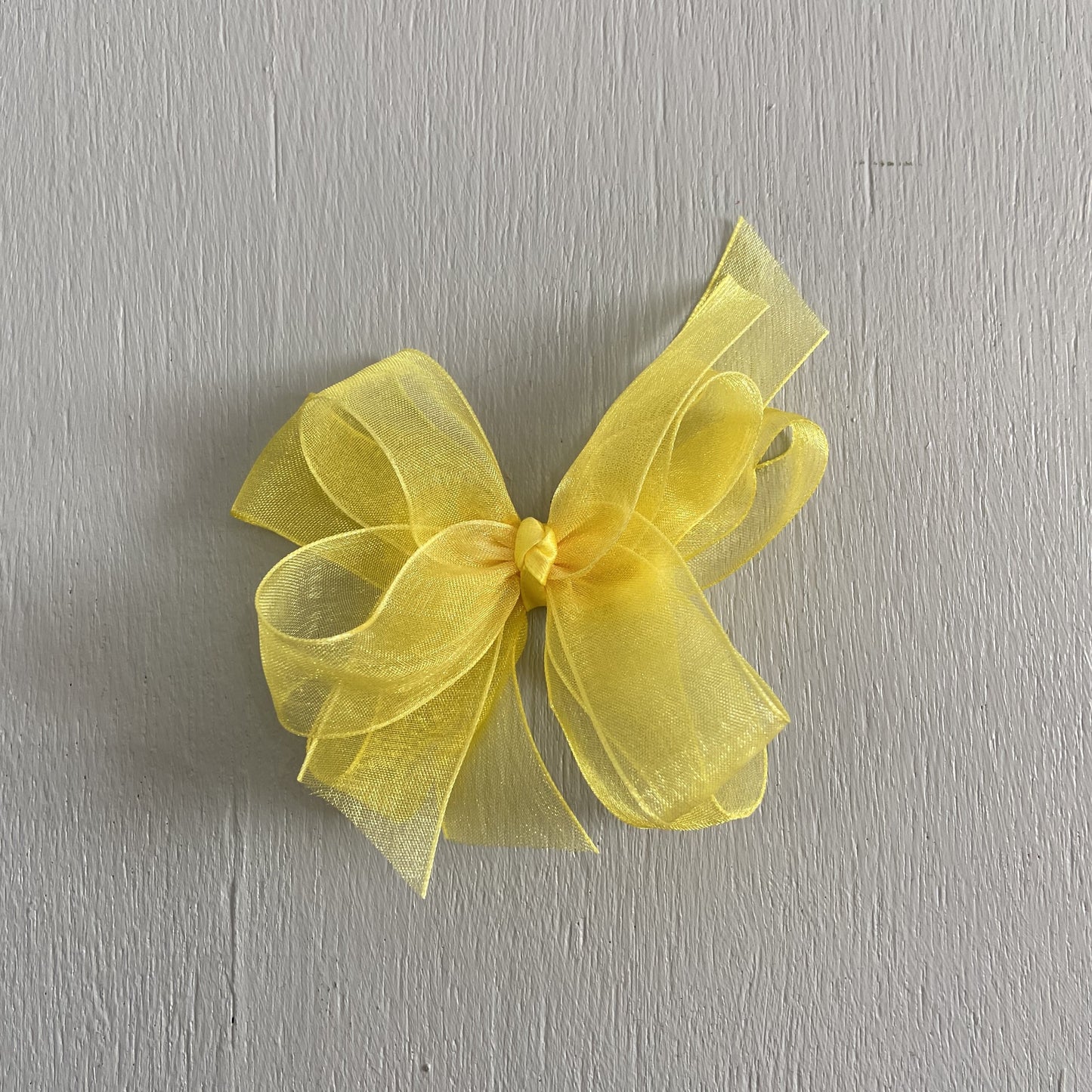 Sheer Bow, Small, Yellow