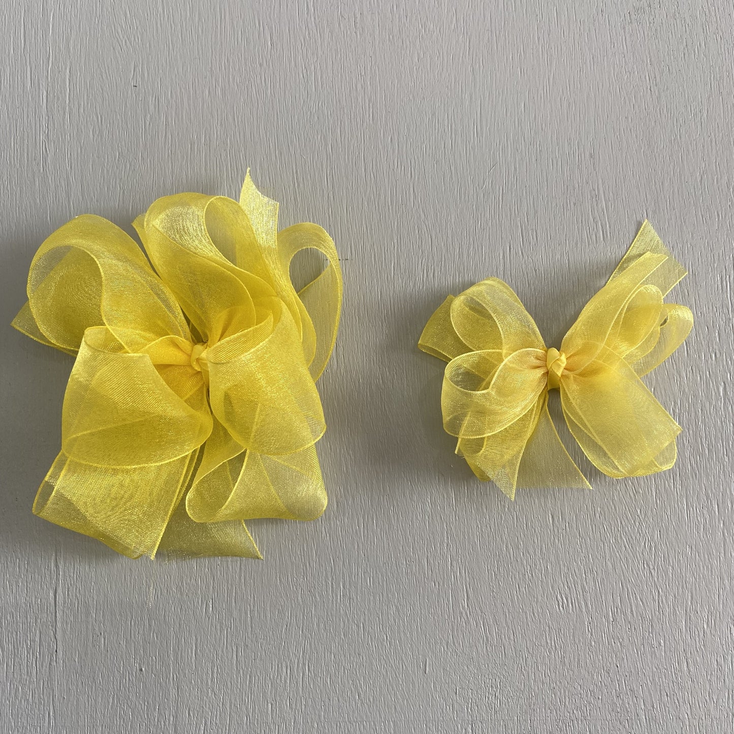 Sheer Bow, Small, Yellow