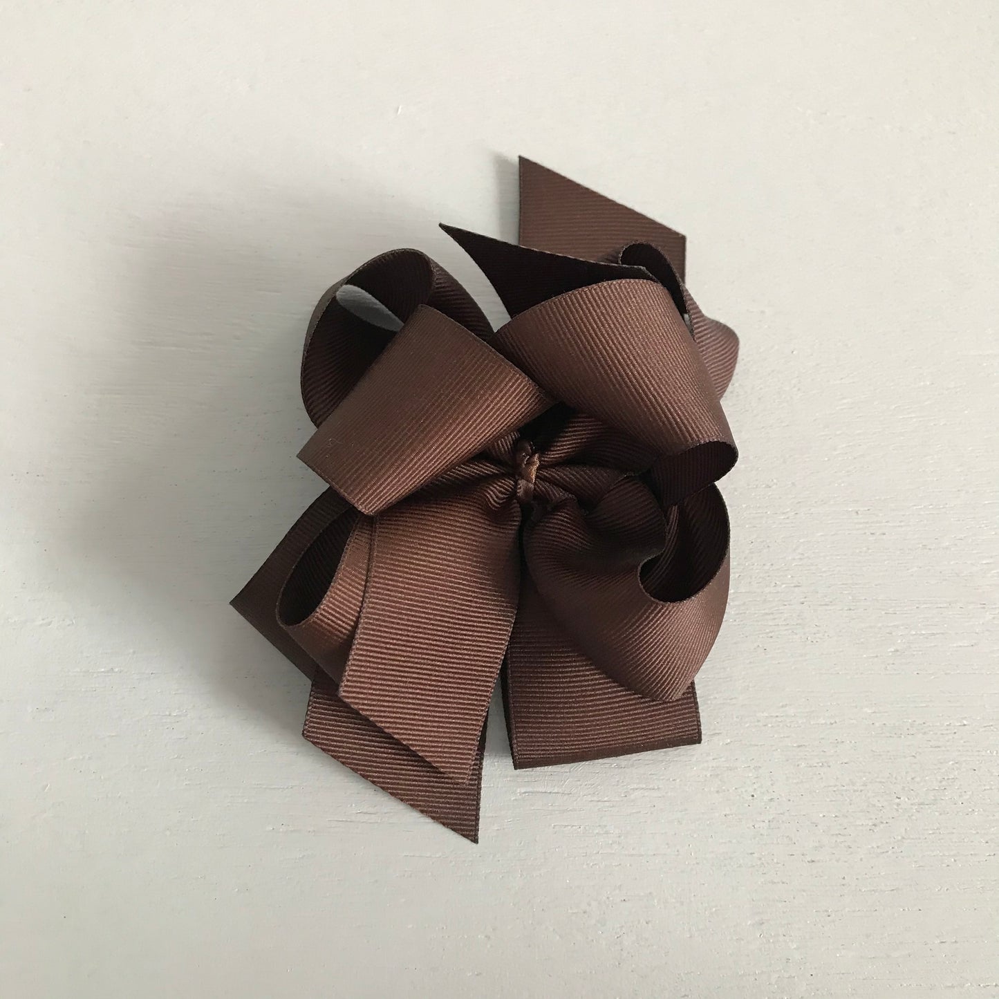 Grosgrain Bow, Large, Brown