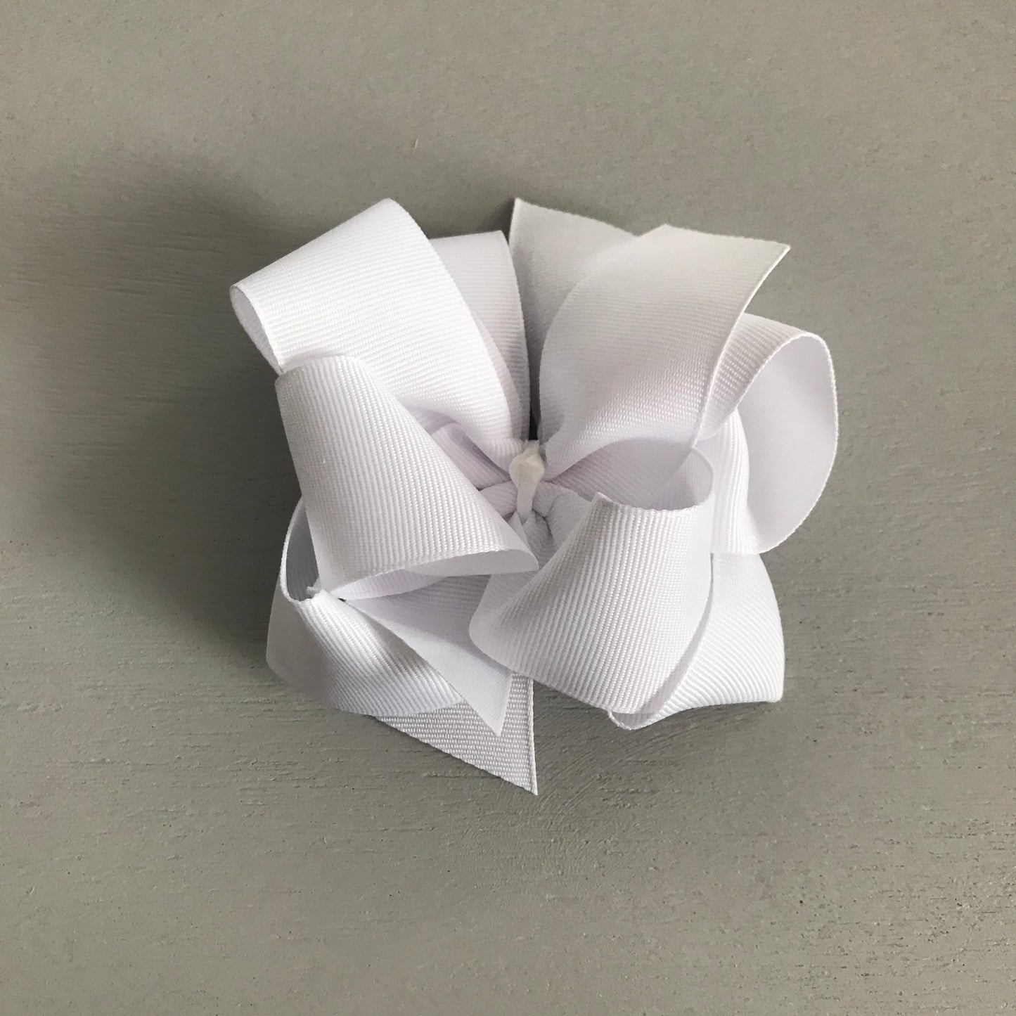 Grosgrain Bow, Large, White