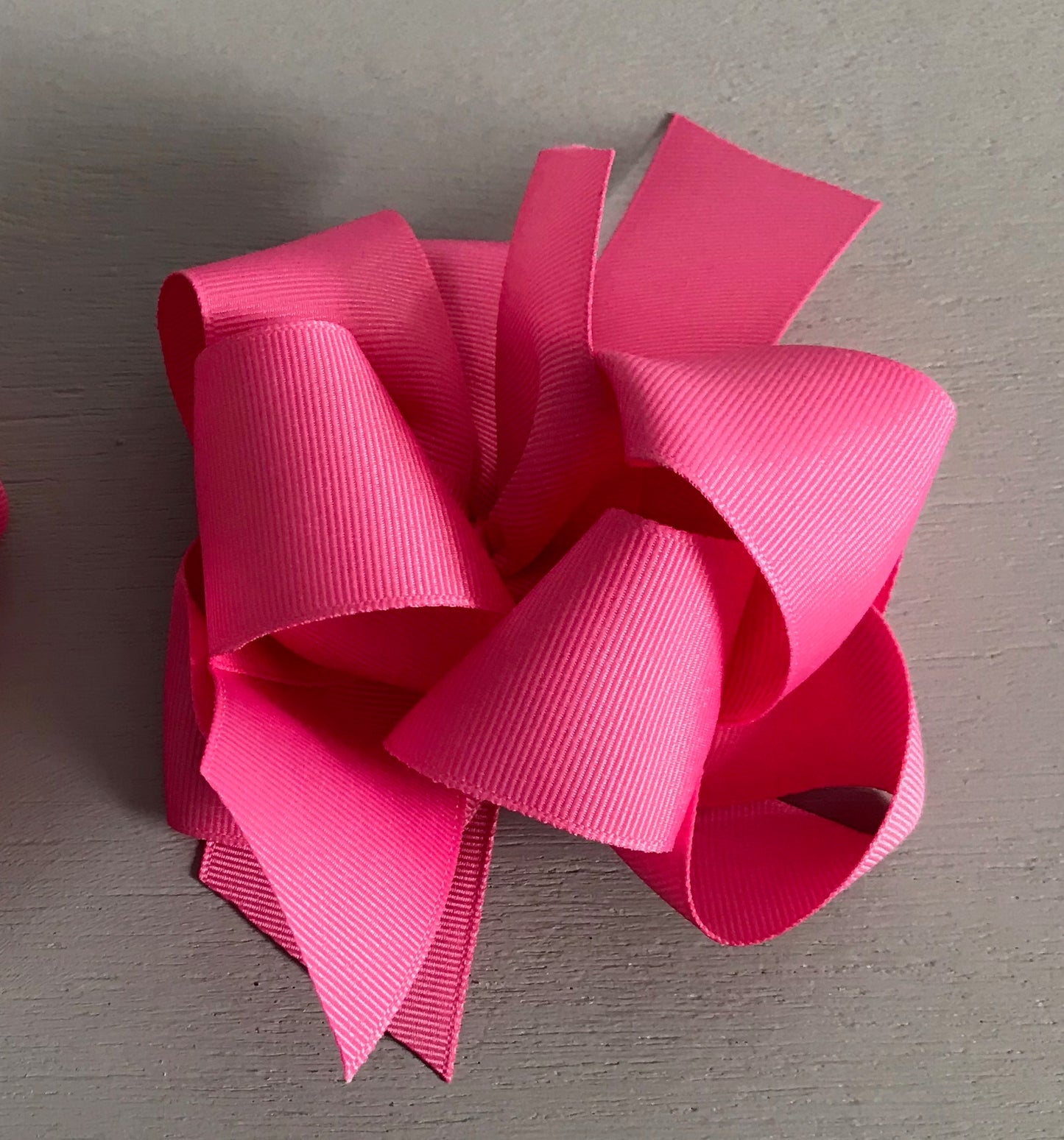 Grosgrain Bow, Large, Hot Pink