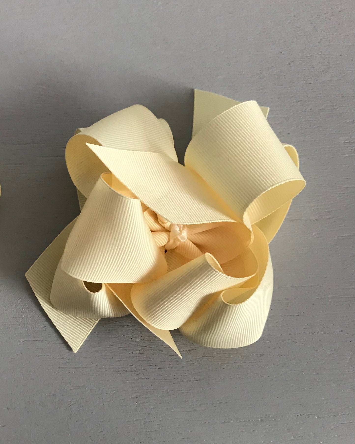 Grosgrain Bow, Large, Ivory