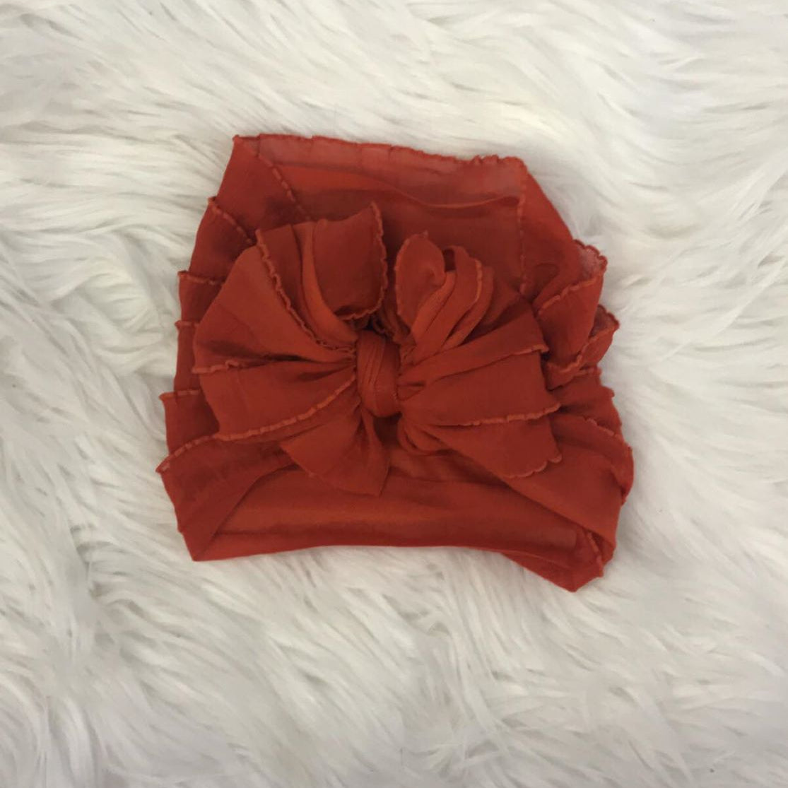 Ruffle Headwrap Longhorn