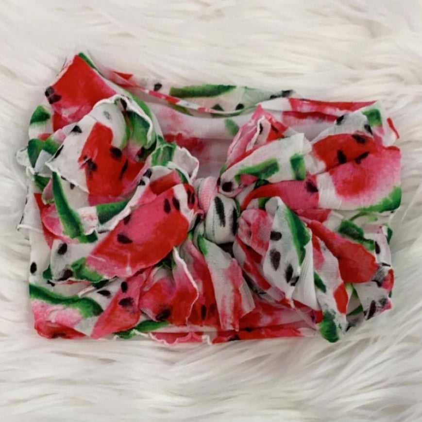 Ruffle Headwrap One in a Melon