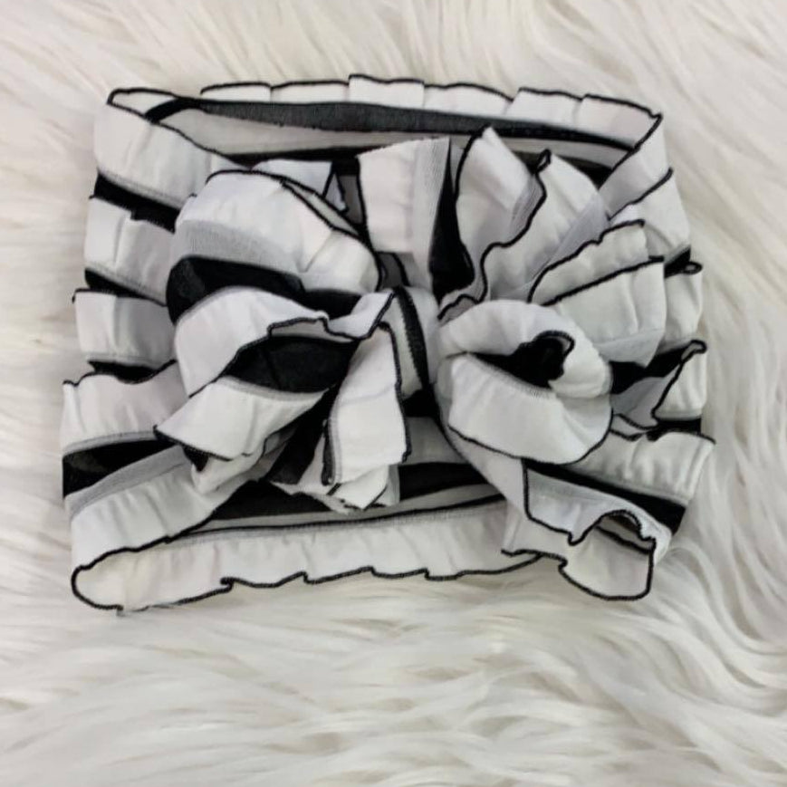 Ruffle Headwrap Oreo