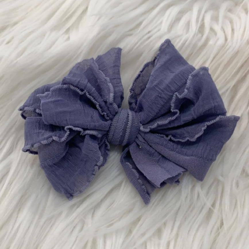 Messy Clip Steel Lavendar