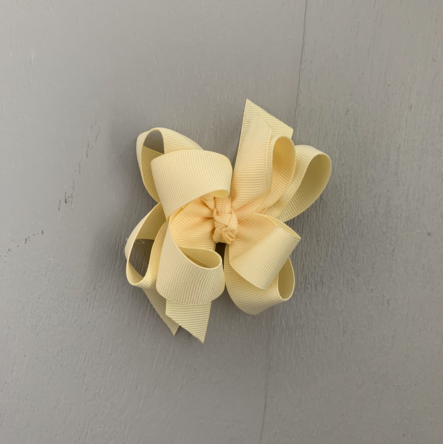 Grosgrain Bow, Small, Ivory