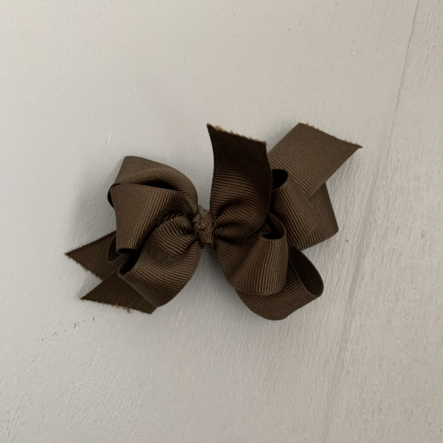 Grosgrain Bow, Small, Brown