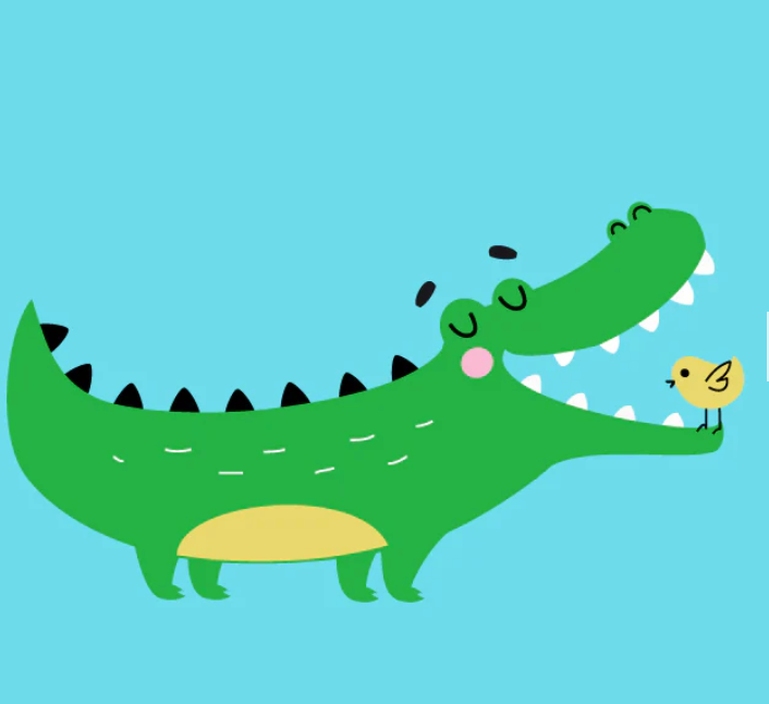 Pink Picasso Later Gator Paint by Number