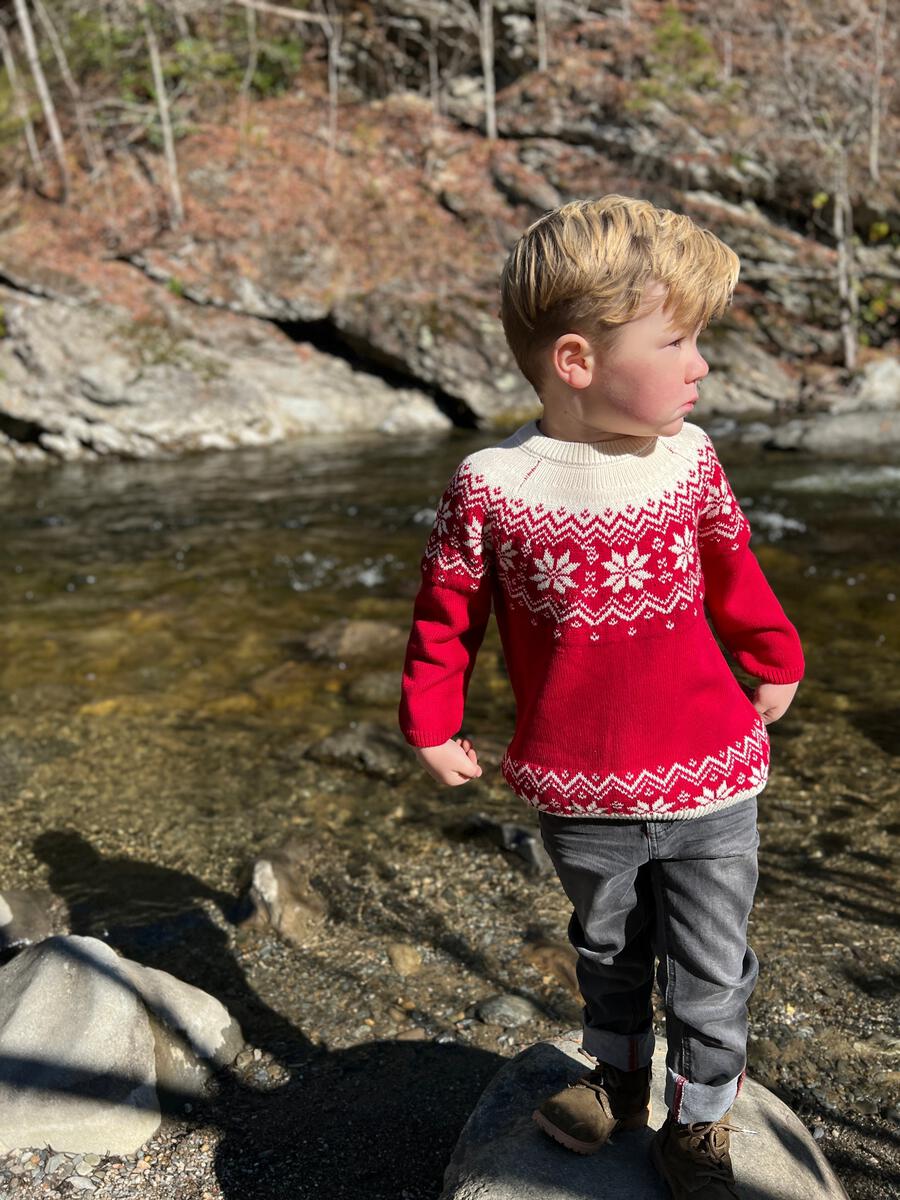 Igloo Sweater | Red Fairisle