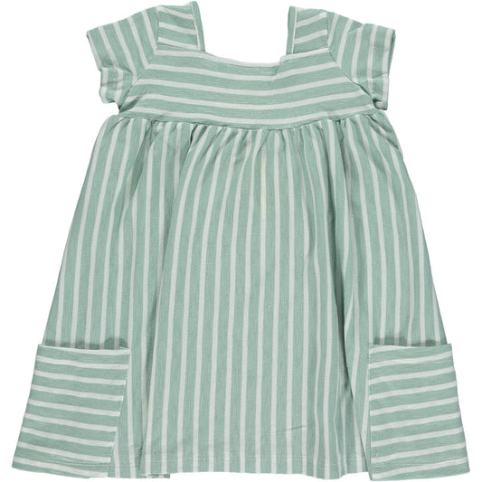 Rylie Dress | Green Stripe