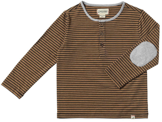 Mascot Henley | Tan/Black Stripe