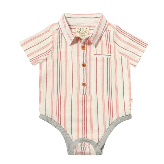 Helford Onesie | Red Stripe