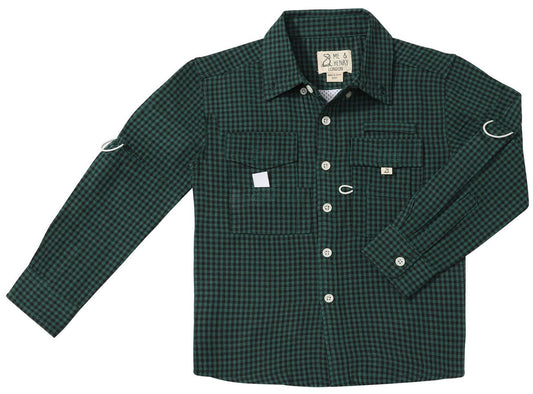 Sawyer Fishing Shirt | Green/Black Check