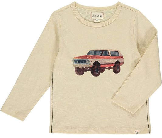 Cherokee Raglan Tee | Beige Bronco