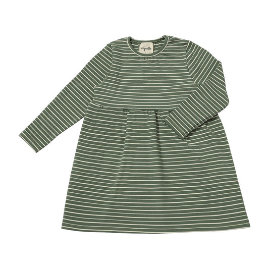 Madigan Dress | Green Stripe