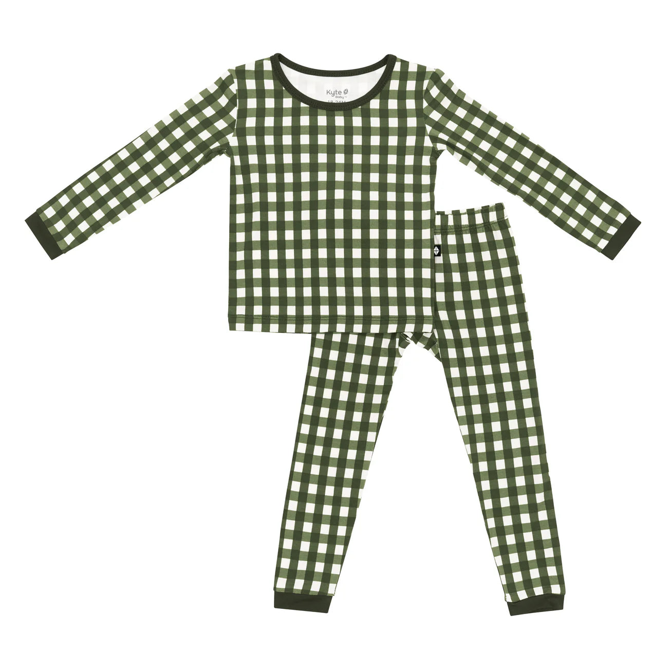 Long Sleeve Pajamas | Gingham Fir