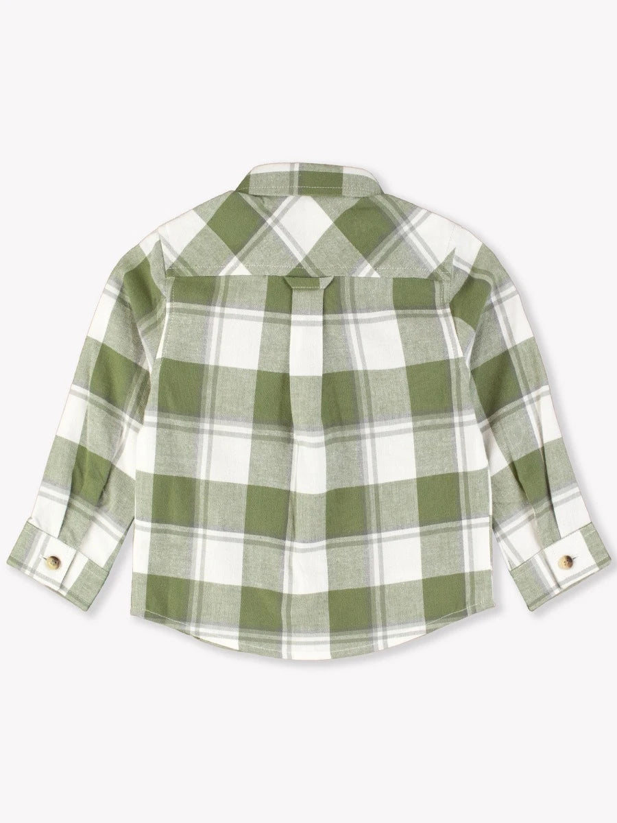 Flannel | Olive Plaid