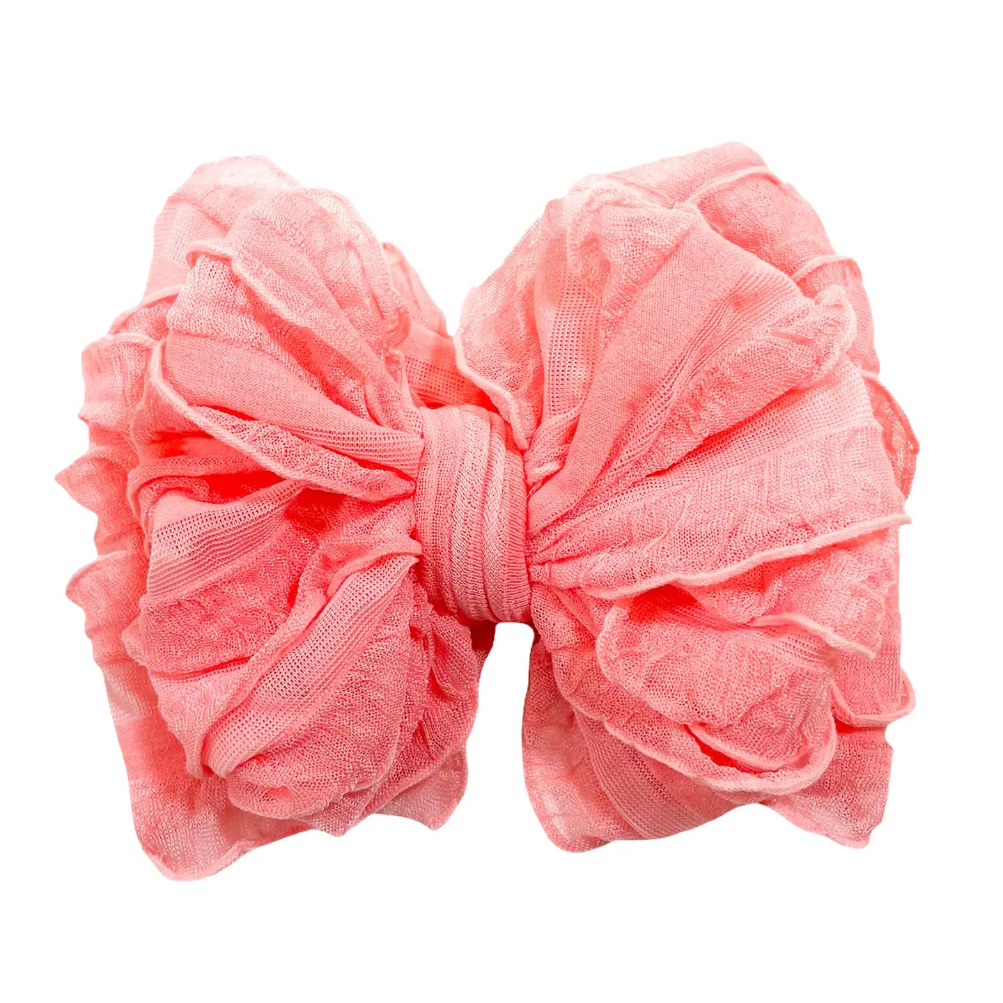 Ruffle Headwrap | Pink Grapefruit