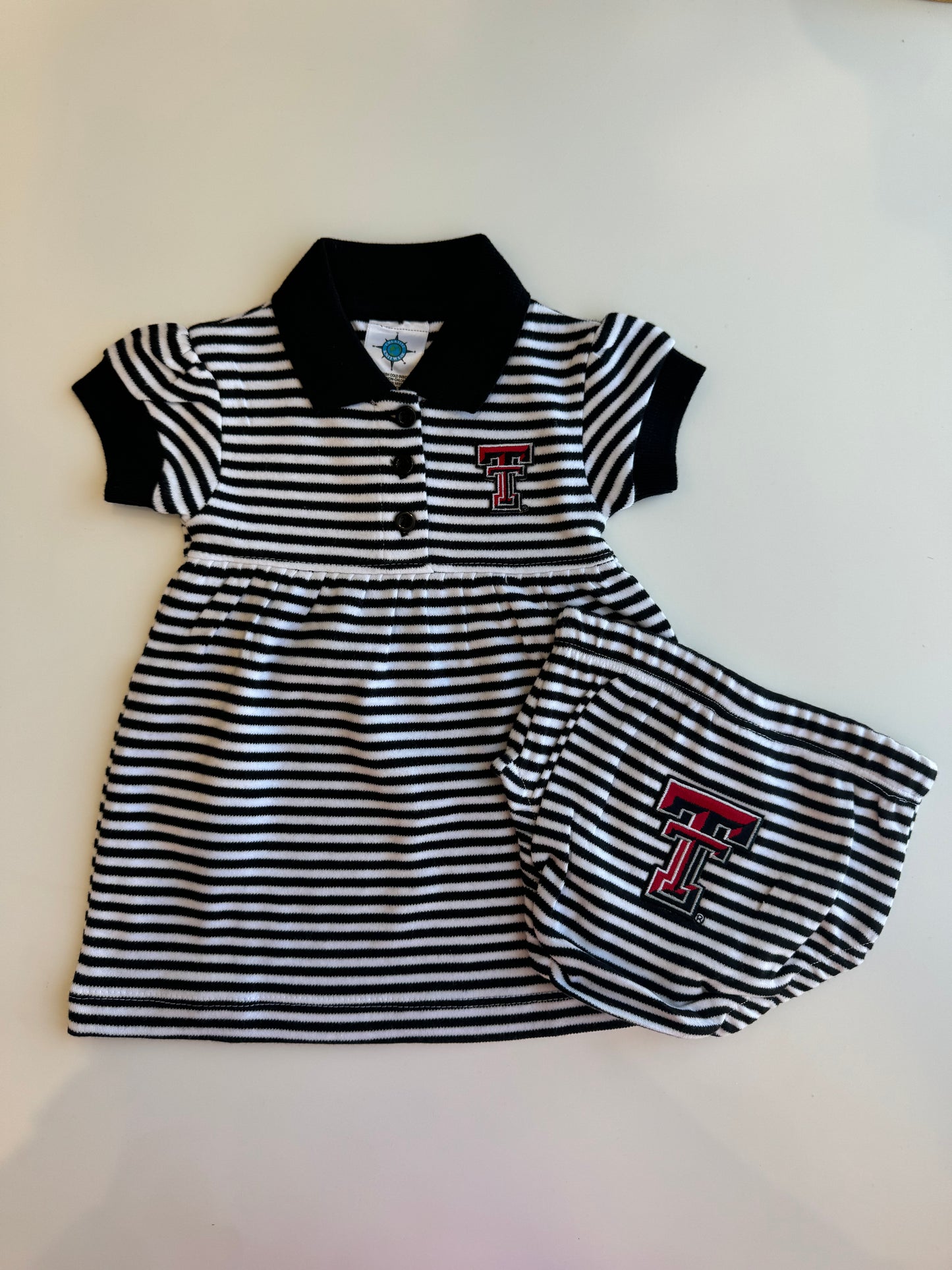 TT Game Day Dress | Black Stripe