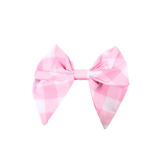 Classic Bow | Pink Plaid