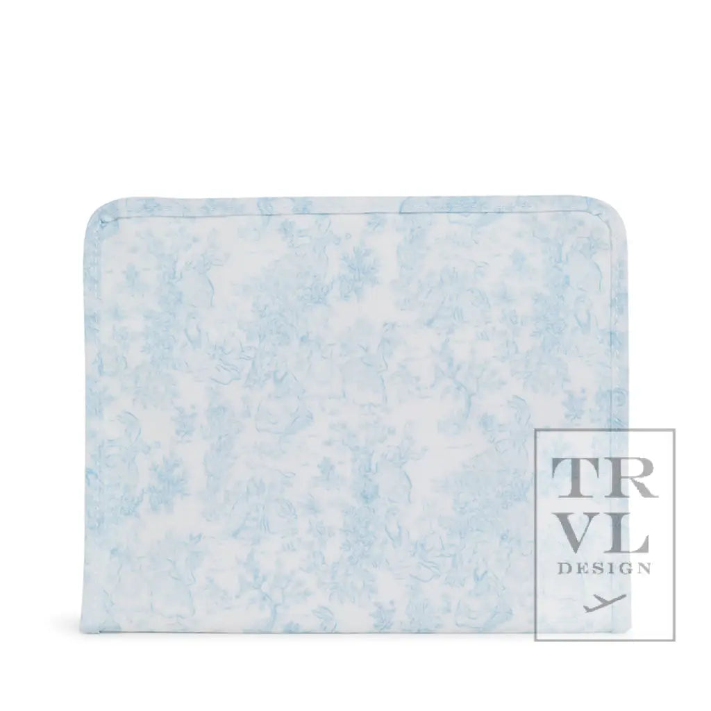 Roadie Large Zip Pouch | Bunny Toile Blue