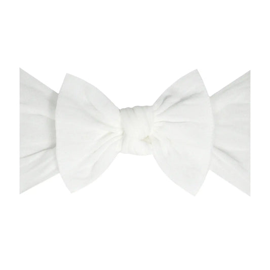 Solid Knot Headband White