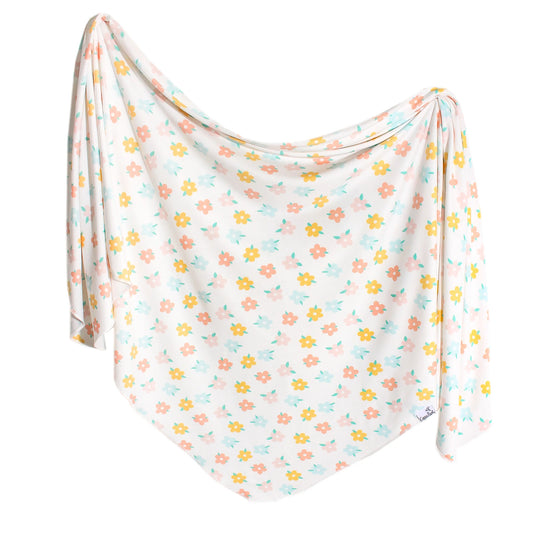 Daisy Knit Blanket