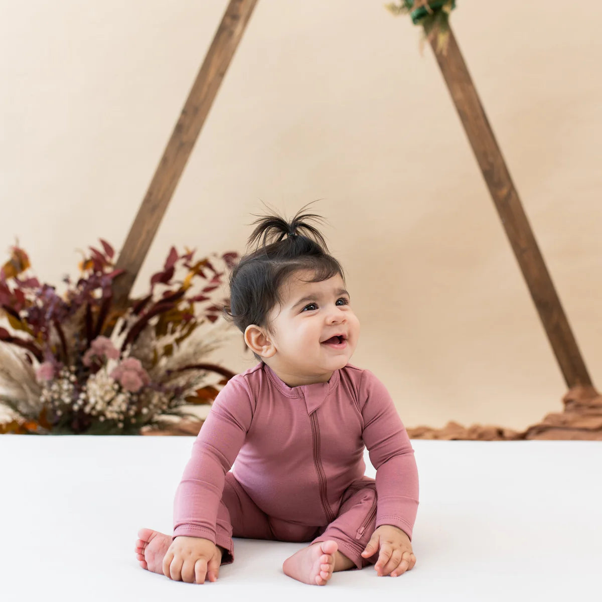 Zipper Coverall | Dusty Rose