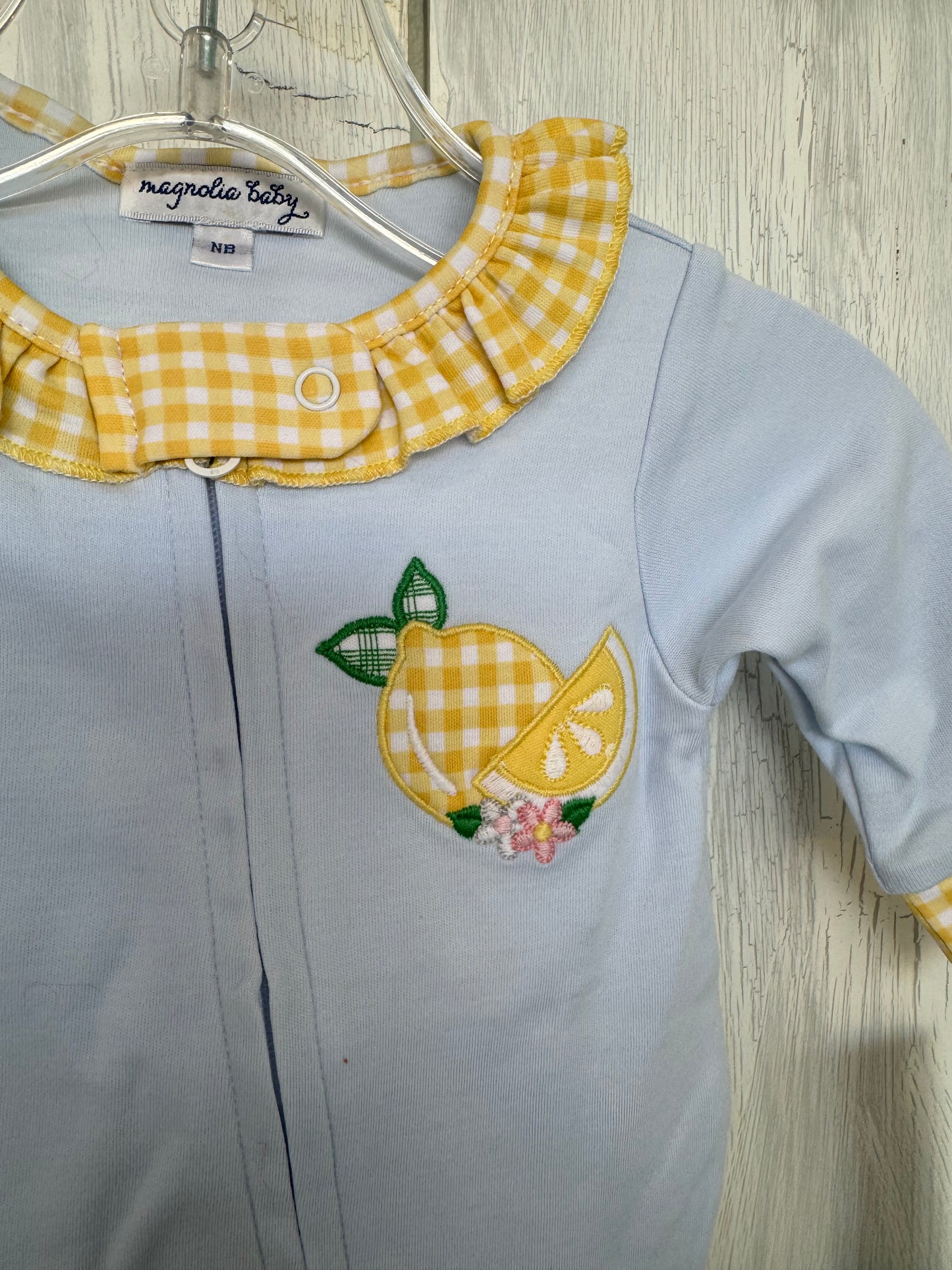 Ruffle Footie w/ Zip | Lovely Lemons