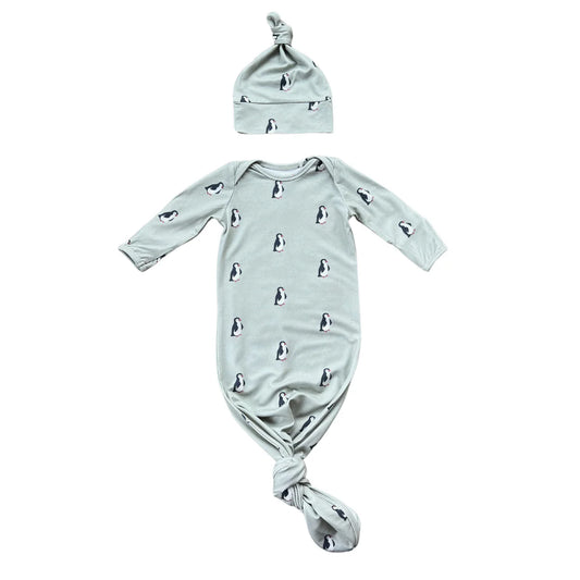 Knotted Sleeper Set | Penguin