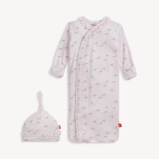 Gown Set | Pink Savannah Plains | Nb-3m