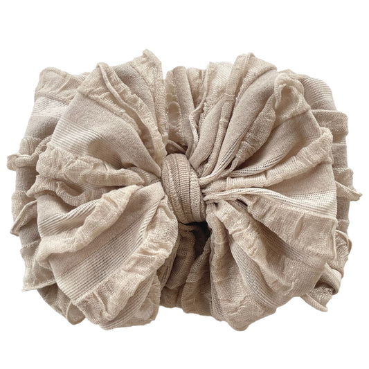 Ruffle Headwrap Champagne