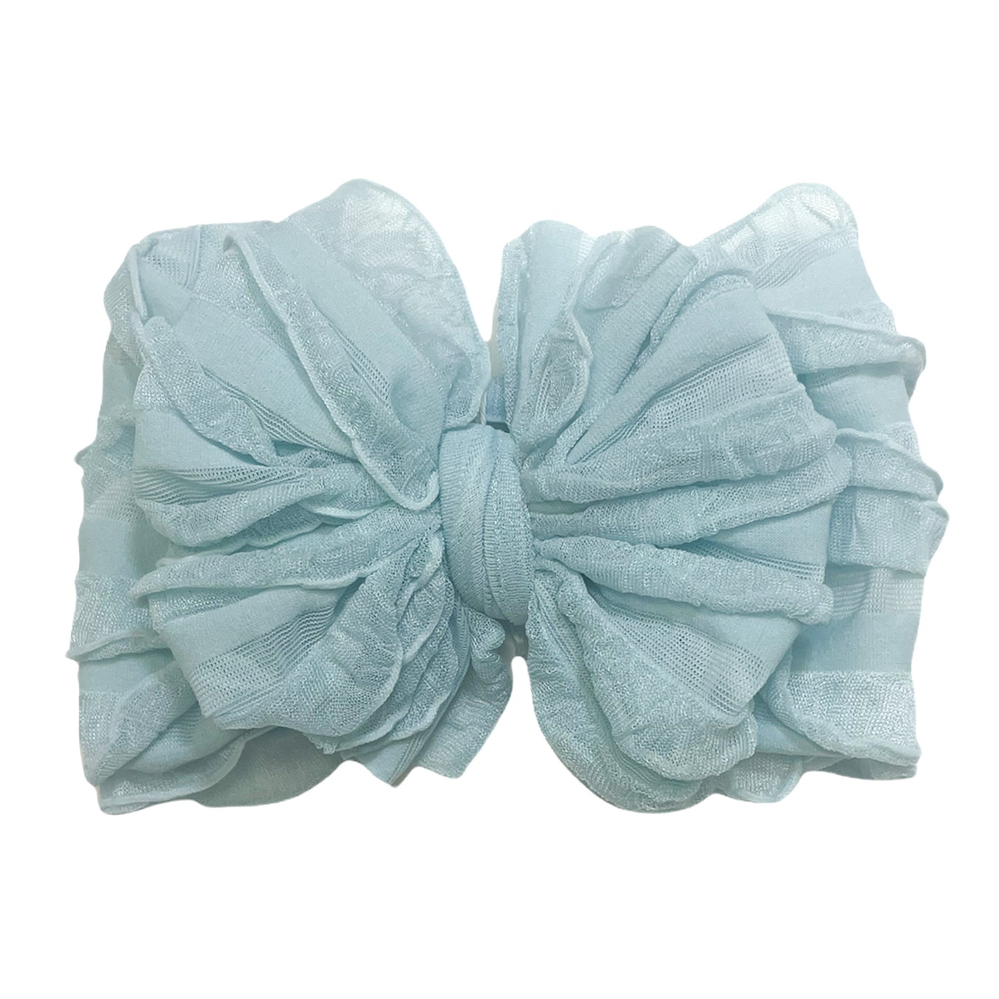 Ruffle Headwrap Baby Blue