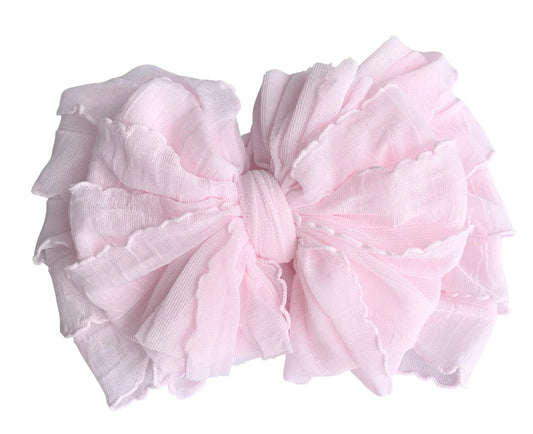 Ruffle Headwrap Perfect Pink