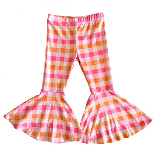 Bell Bottoms | Pink Plaid