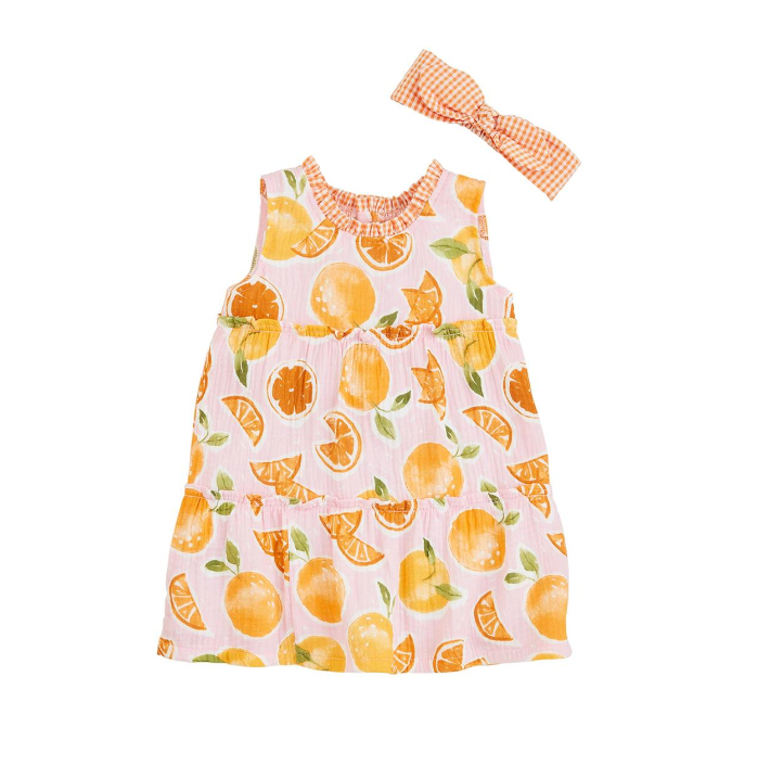 Sun Dress | Orange Print