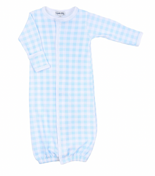 Conv Gown Baby Checks | Blue
