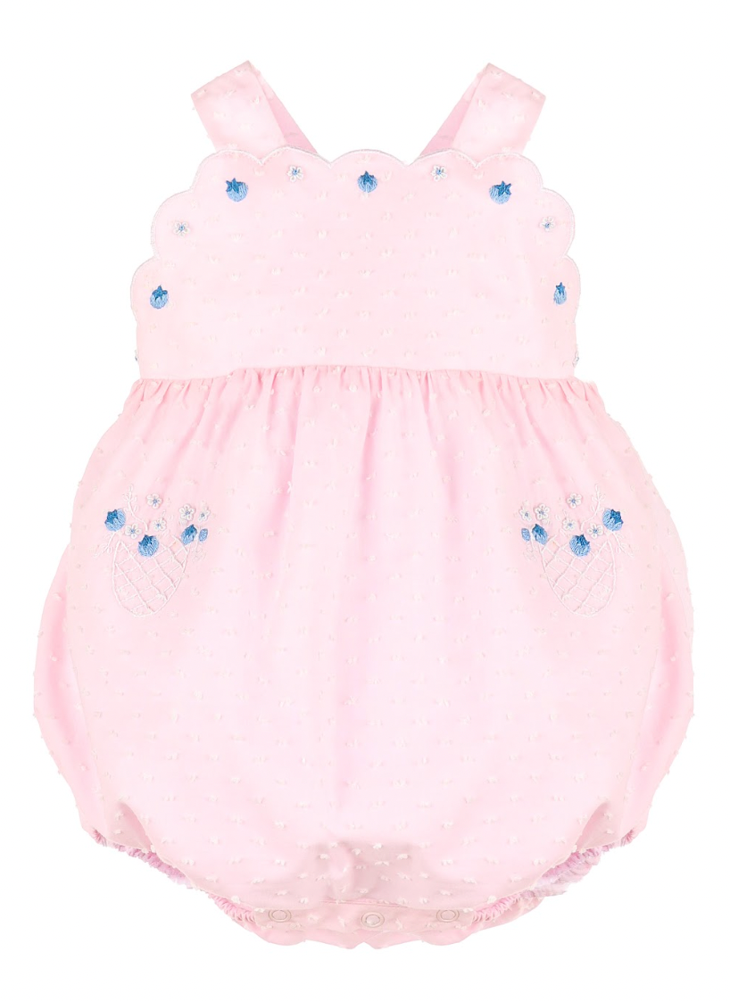 Berry Wedgewood Sunsuit | Pink