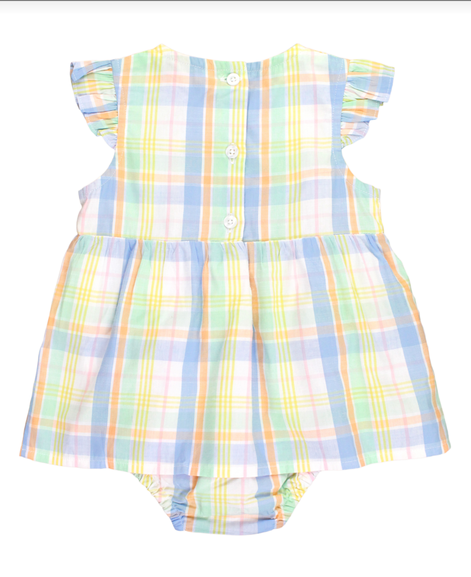 Flutter Skirted Romper | Clubhouse Plaid