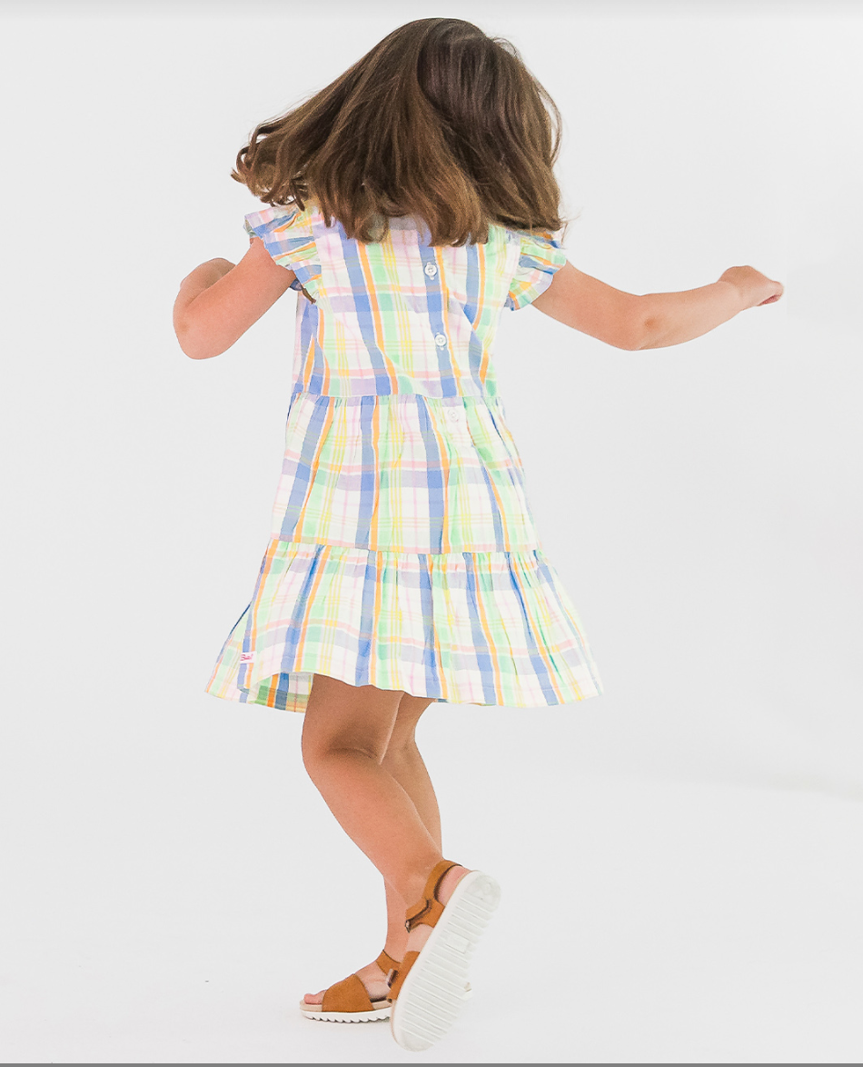 Flutter Tiered Dress | Clubhouse Plaid