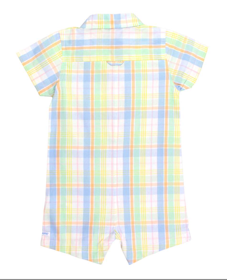 Button Up Romper | Clubhouse Plaid