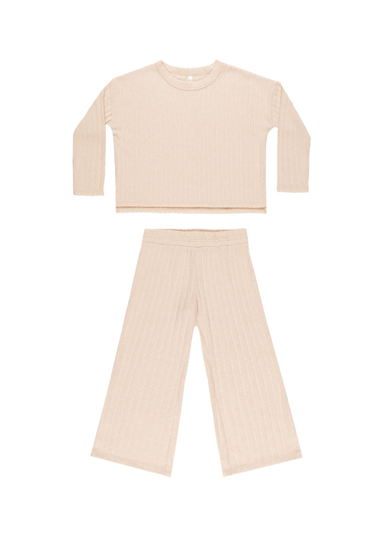 Cozy Ribbed Set | Shell