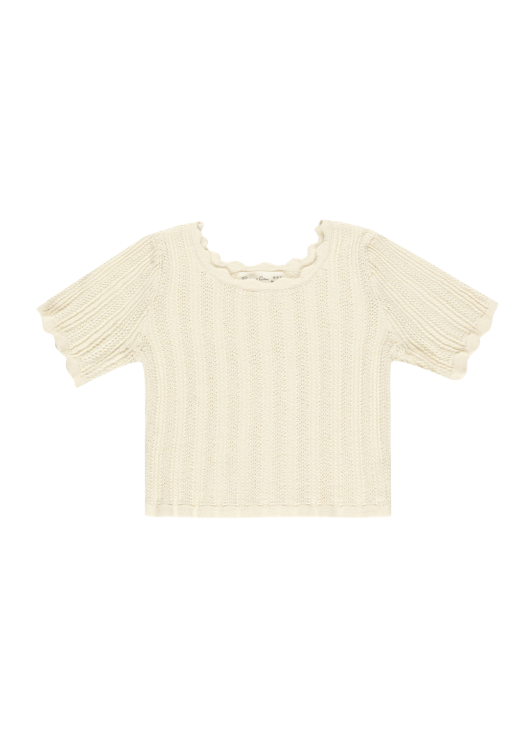 Scallop Tee | Natural