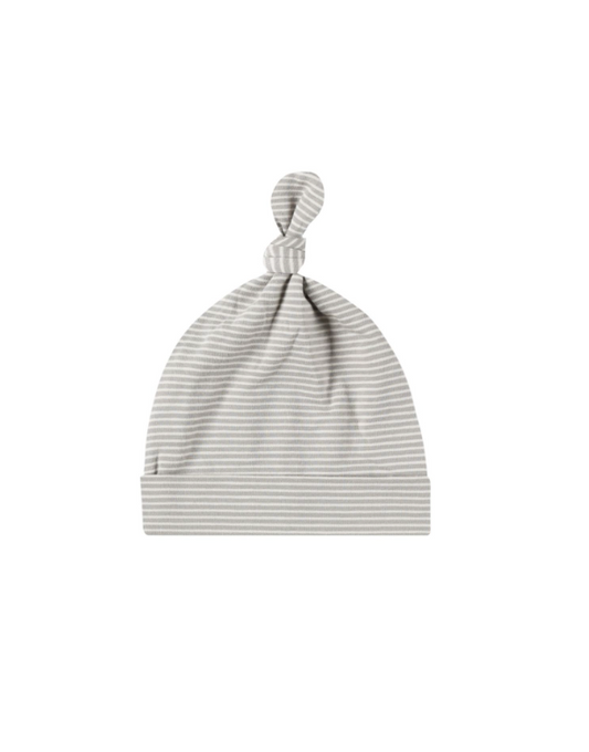 Knotted Hat | Blue Micro Stripe